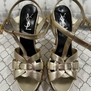Golden sandals ysl size 39 and a half